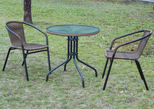 BTExpert Indoor Outdoor 5 - Set of Five Brown Restaurant Rattan Stack Chairs