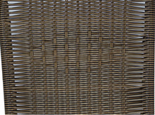 BTExpert Indoor Outdoor 28" Square Tempered Glass Metal Table Brown Rattan Trim + 2 Brown Restaurant Rattan Stack Chairs