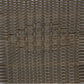 BTExpert Indoor Outdoor 28" Square Glass Metal Table Brown Rattan Trim + 3 Brown Rattan Stack Chairs