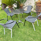 BTExpert Indoor Outdoor Gray Restaurant Rattan Stack Chairs - Set of 10