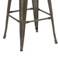 BTExpert 30" inch Industrial Metal Antique Copper Distressed Counter Bar Stool - Set of 2