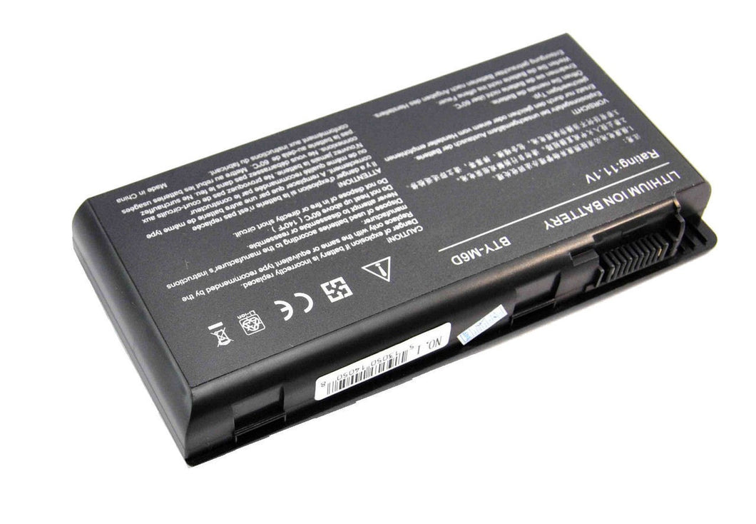 BTExpert Laptop Battery for MSI 9S7-16F211-008 BTY-M6D CR720 CZ-15 CZ-17 CZ-27 CZ-28 E6603 E6603-453RU E6603-454 GT663 GT685 GT685H GT70 7200mah 9 cell