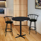 BTExpert 29" Black Finish Swivel Dining BarStool Chairs - 2 Pack