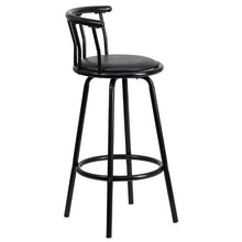 29" Black Finish Swivel Dining BarStool Chairs 2 pack