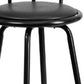 BTExpert 29" Black Finish Swivel Dining BarStool Chairs - 2 Pack