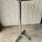 BTExpert Aluminum Indoor Outdoor 23.75" Round Restaurant Bar Height 45" Flip Top Table, Patio Stainless Steel Silver, 25.75" Base