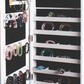 Wall mount Over the Door Wooden Jewelry Armoire White