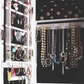 Wall mount Over the Door Wooden Jewelry Armoire White