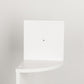 White Finish Large Corner Wall Mount hanging Zig Zag Wallmount Shelf decor