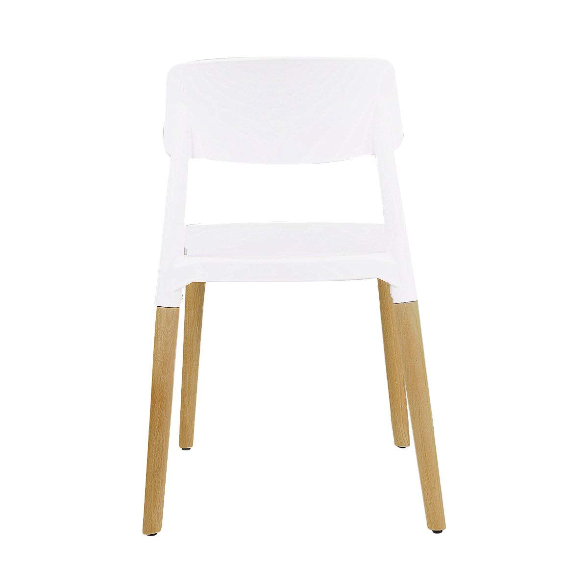 BTEXPERT 5080 Halime Dining Chairs Set of 4, Wood, White