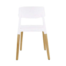 BTEXPERT 5080 Halime Dining Chairs Set of 4, Wood, White