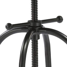 BTEXPERT Distressed Industrial Swivel Adjustable Counter Bar Height Pub Stool Wood