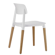 BTEXPERT 5080 Halime Dining Chairs Set of 4, Wood, White