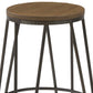 BTEXPERT 5082-4 Round Bistro Dining Stools Chair, 30, Kate and Laurel Tully Backless Modern Wood
