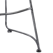 BTEXPERT Industrial 30" Antique Rebar Counter Bar Height Bistro Pub Stool saddle Wood 2pc
