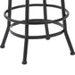 BTEXPERT Distressed Industrial Swivel Adjustable Counter Bar Height Pub Stool Wood