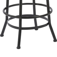 BTEXPERT Distressed Industrial Swivel Adjustable Counter Bar Height Pub Stool Wood