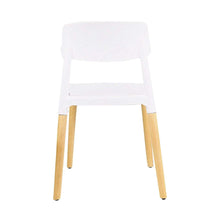 BTEXPERT 5080 Halime Dining Chairs Set of 4, Wood, White