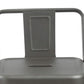 BTEXPERT Industrial 30 inch Gunmetal Indoor Outdoor Low Back Counter metal Bar Stool 4PC