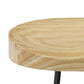 BTEXPERT Industrial 24" Counter Bar Height Large Bistro Stools saddle Wood 2 PCS