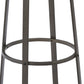 BTEXPERT 5081 Round 30" Inch Counter Bar Stool, Rustic