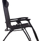 Zero Gravity Chair Case Lounge Outdoor Patio Beach Yard Garden With Utility Tray Cup Holder Black