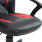 BTExpert Kid's Gaming and Student Racer Computer Chair with Lumbar Support, Wheels, Black/Red