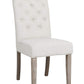 BTExpert French High Back Tufted Upholstered Dining Chair