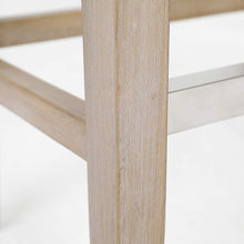 BTEXPERT Quail Wooden Linen Tufted Counter 27" Bar Stool, Accent Nail Trim Barstool Set of 2
