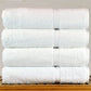 Hotel & Spa Luxury 100% Turkish Cotton Towels, 27" x 54" White - Set of 4