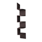 BTExpert Brown Finish Large Corner Zig Zag Wallmount Wall Shelf decor
