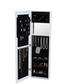 Wall mount Over the Door Jewelry Armoire White